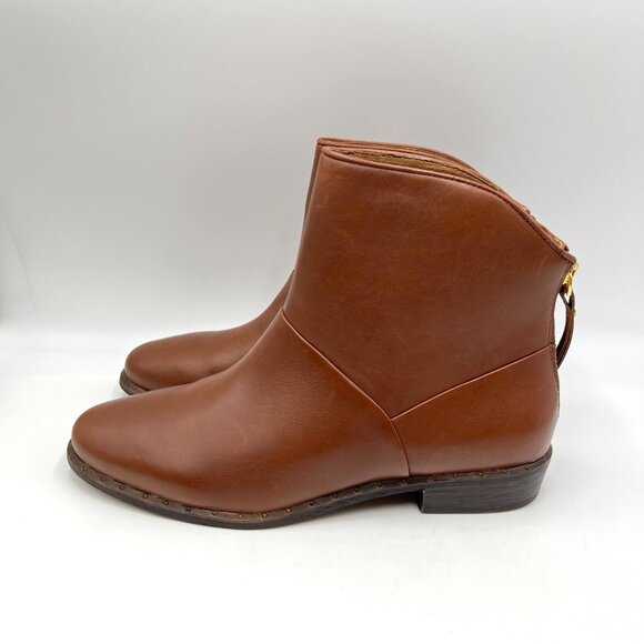 UGG Womens‎ Size 9.5 Bruno Brown Leather Ankle Boots Shoes - Picture 5 of 16